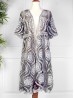 Lace Kimono W/ Abstract Pattern